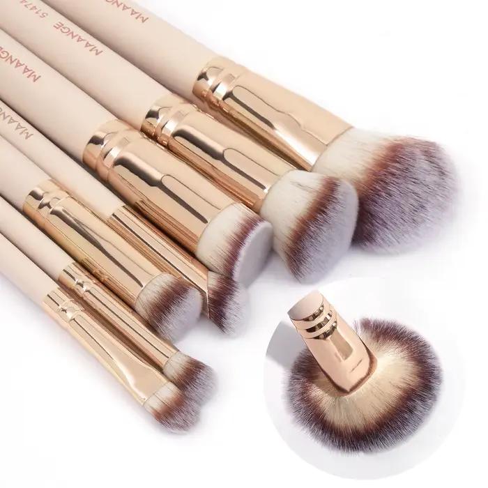 MAANGE 7 pièces/ensemble pinceaux de maquillage pour fond de teint cosmétique poudre correcteur Blus