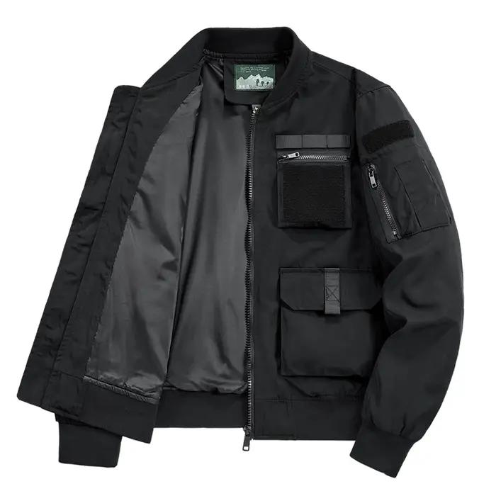 Veste tactique pour hommes, coupe-vent imperméable multi-poches, vêtements d'extérieur de moto pour