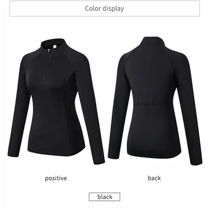 Chemise d'entraînement pour femmes à manches longues automnales conçue pour la course à pied yoga gymnastique fitness jogging en plein air confortable durable et élégante