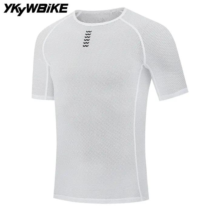 YKYWBIKE vélo cyclisme couches de Base Pro Cool maille super légère vélo à manches courtes chemise r