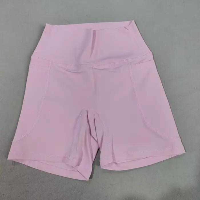 Shorts de sport pour femmes avec poches, legging de yoga, short anti-transparence taille haute, shor