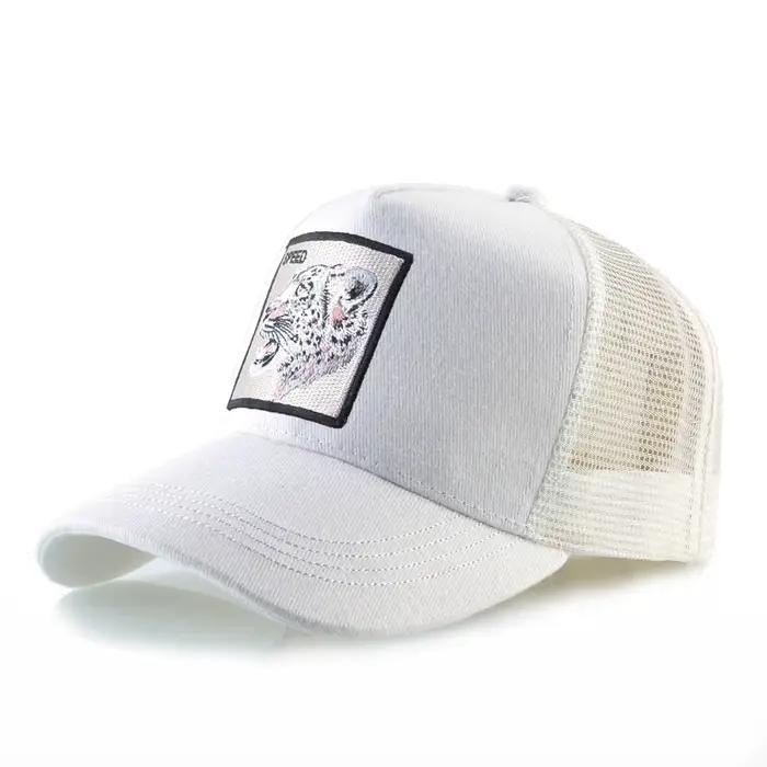 Casquettes de camionneur à la mode avec Patch de chèvre brodé, casquette de Baseball quatre saisons
