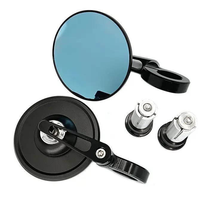 Rétroviseurs de moto extrémité de guidon en aluminium 7/8 "22mm rétroviseurs latéraux réglables vélo