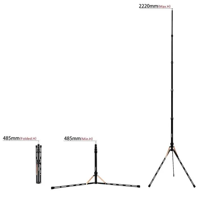 Fosoto FT-190B or lumière LED trépied support sac 2.22m boîte à lumière pour Studio Photo éclairage