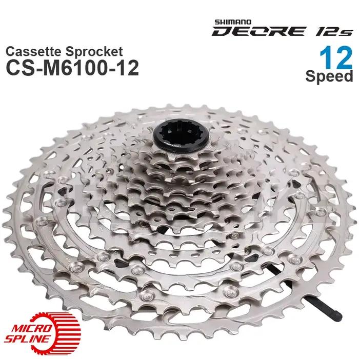 WinterMANO DEORE M6100 12v Cassette Pignon CS-M6100-12 12 Vitesses-HYPERGLIDE pour VTT vélo Pièces D