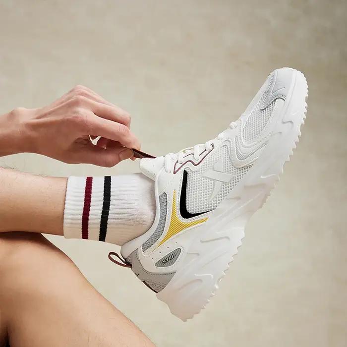 Xtep chaussures décontractées pour hommes été durabilité chaussures de sport pour hommes résistant à