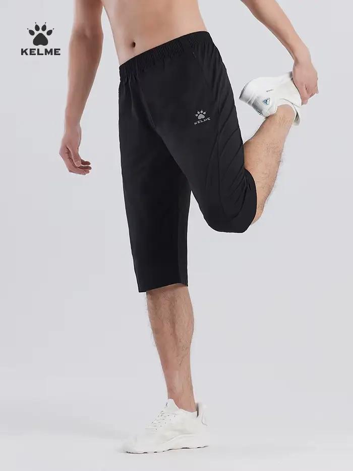 Kelme-Capris de sport respirant pour homme, short de fitness, short d'entraînement de football, shor