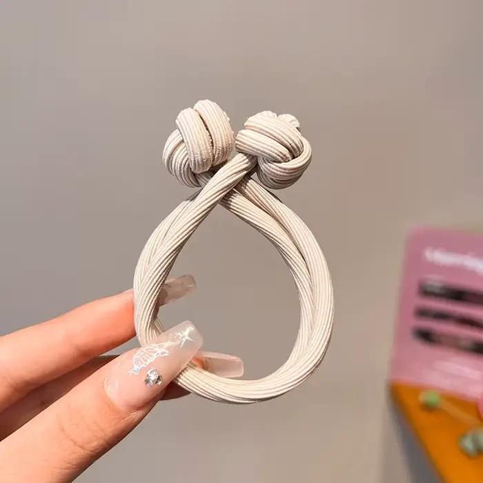 Attaches de cheveux en caoutchouc extensibles simples pour femmes, haute élasticité, mode fille, cor