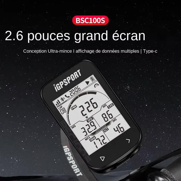 IGPSPORT BSC100S ANT + GPS odomètre vélo ordinateur équitation compteur de vitesse sans fil Support Powermeter 2.6 pouce