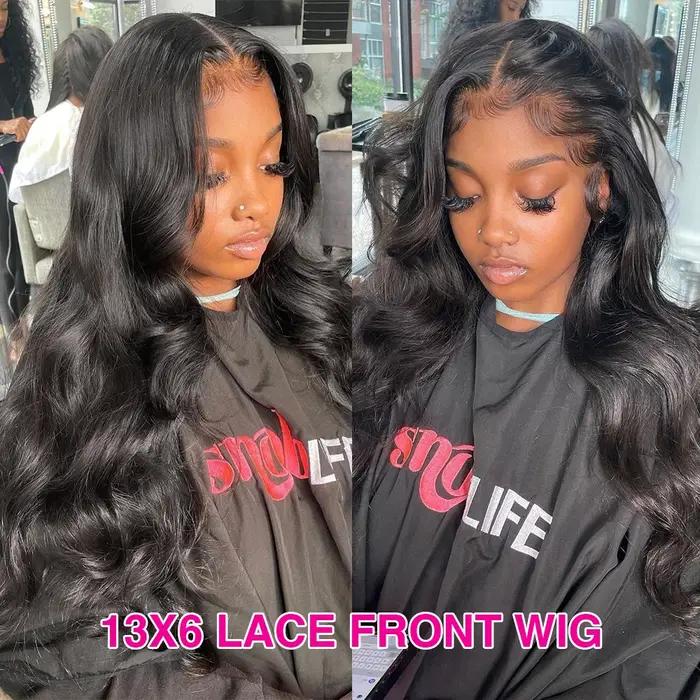 Perruque Lace Front Wig Body Wave Brésilienne Naturelle, Cheveux Sans Colle, HD, 13x4, 13x6, 28 30 3