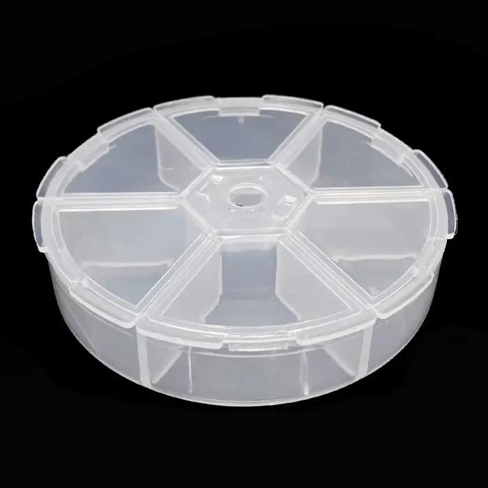 1Pc 6/8/10 grille en plastique pilule médecine support de la boîte organisateur de stockage conteneu