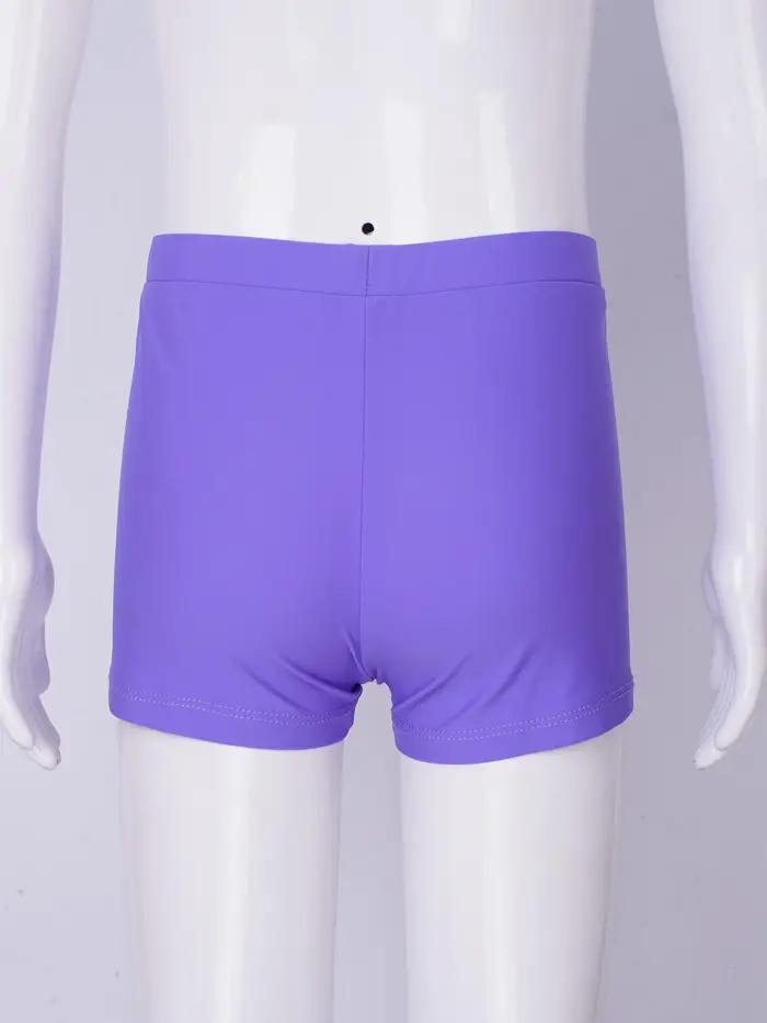Maillot de bain couleur bonbon pour filles, short de planche élastique à séchage rapide, Protection