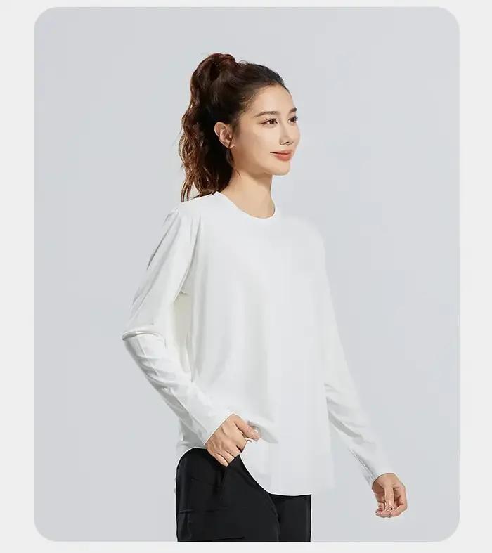 STOUREG – couverture de Yoga, vêtements de sport respirants, chemise de Fitness ample, hauts d'entra
