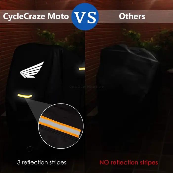 Juste de moto étanche pour scooter extérieur, protection UV, housse de pluie anti-poussière pour Hon