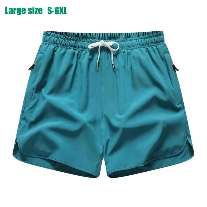 Nouveaux hommes sport décontracté 3/4 Shorts avec soie glacée léger absorbant la sueur en plein air