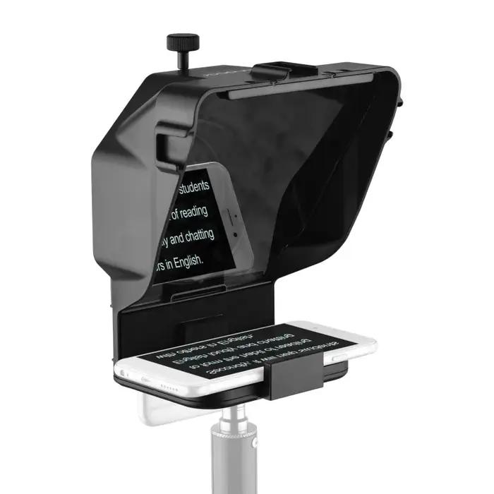Andoer-Téléprompteur Portable pour Smartphone avec Support de Téléphone, Télécommande pour Vidéo Sta