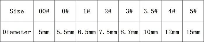 Flotteur rond sept étoiles, 30 pièces/lot, 5 couleurs 00 # 0 # 1 # 2 # 3 # 4 # 5 # Bal