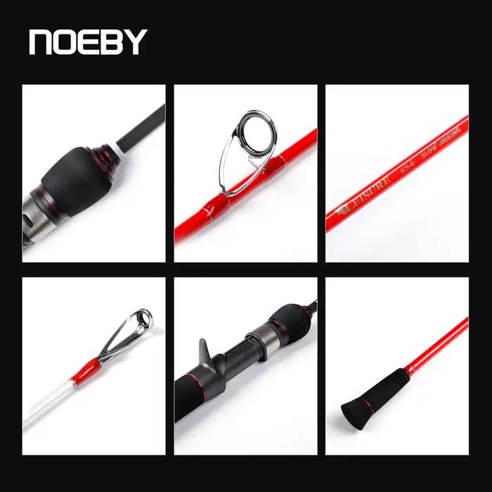 Noeby canne à pêche à gabarits lent 1.68m 1.83m 2 sections canne à pêche Spinning leurre 300g canne