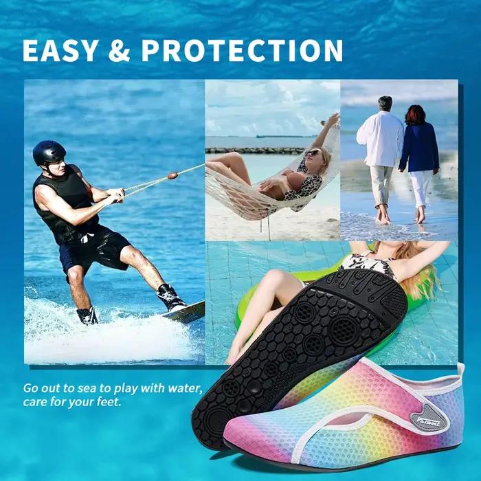 Chaussures de sports nautiques pieds nus chaussettes de yoga aquatique à séchage rapide à enfiler po