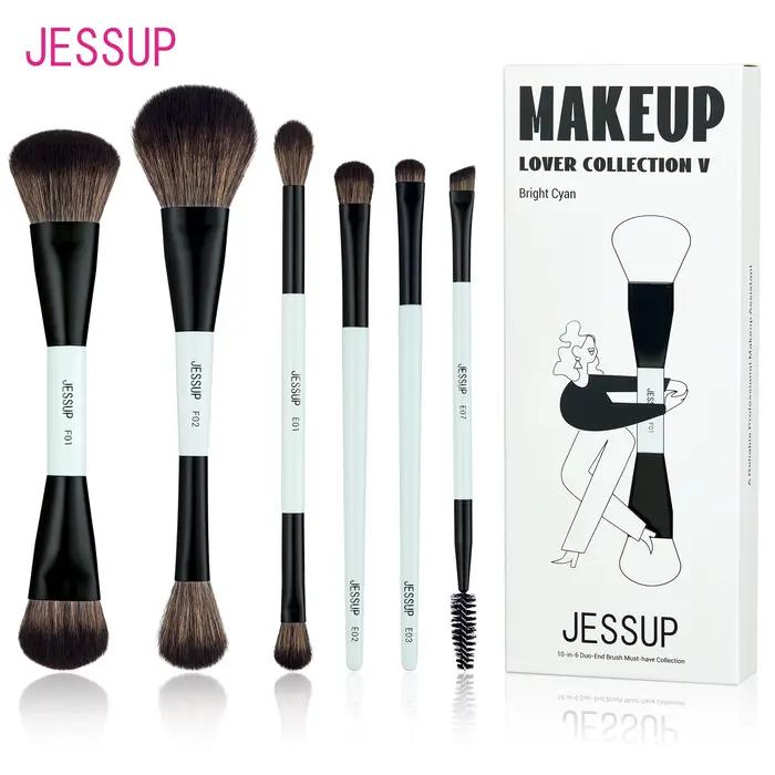 Jessup ensemble de pinceaux de maquillage pinceaux de maquillage Double face fond de teint Contour B