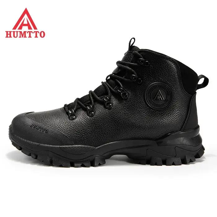 Chaussures de randonnée respirantes HUMTTO pour hommes - Bottes imperméables pour trekking hiver