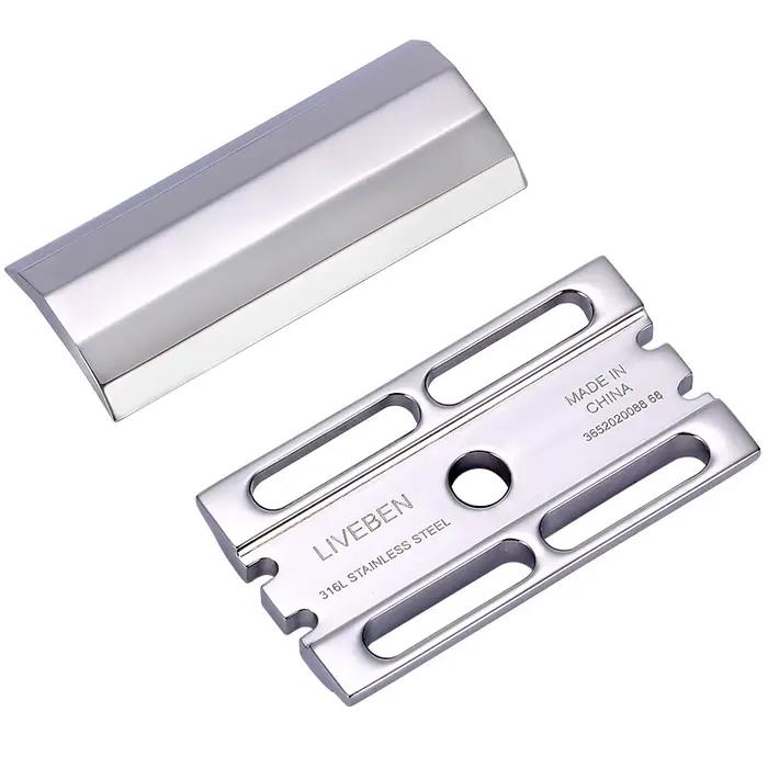 Tête de rasoir de sécurité à Double tranchant en acier inoxydable CNC 316L, accessoires de rasoir ma
