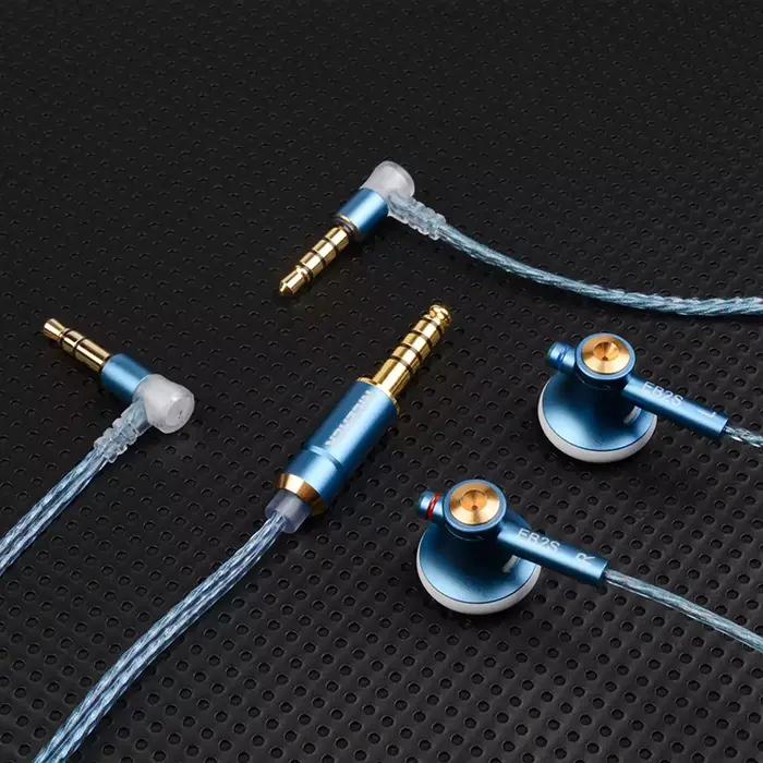 NICEHCK EB2S PRO 3.5/4.4mm prise Microphone à tête plate écouteurs HIFI filaire écouteur 15.4mm LCP