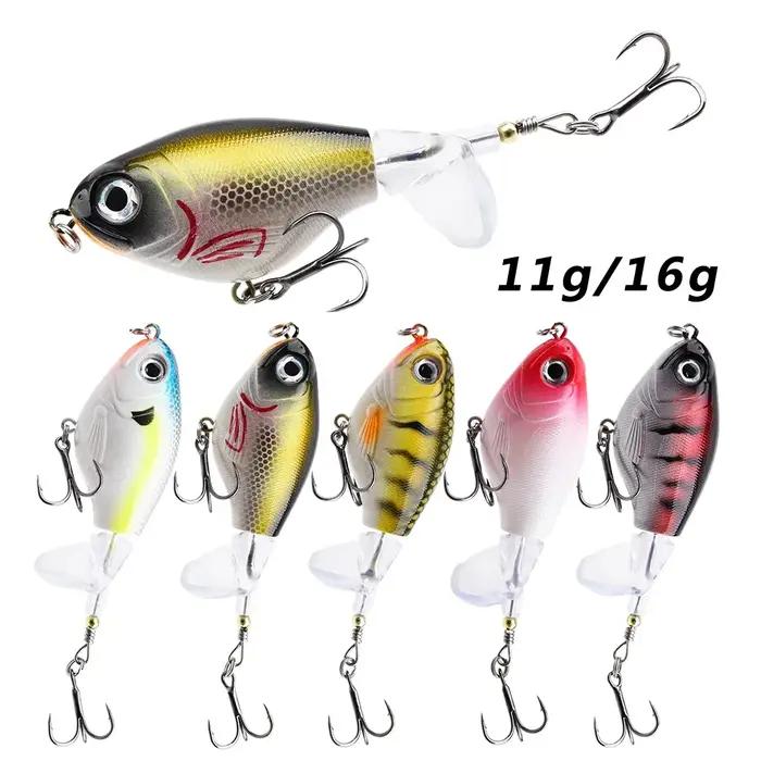 1pc leurre de pêche en surface 11g/16g Whopper Popper Wobbler appât dur artificiel basse Popper queu