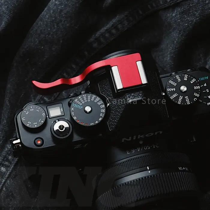 Poignée en métal pour appareil photo Nikon Zf Z-f, avec accessoires de protection en cuir