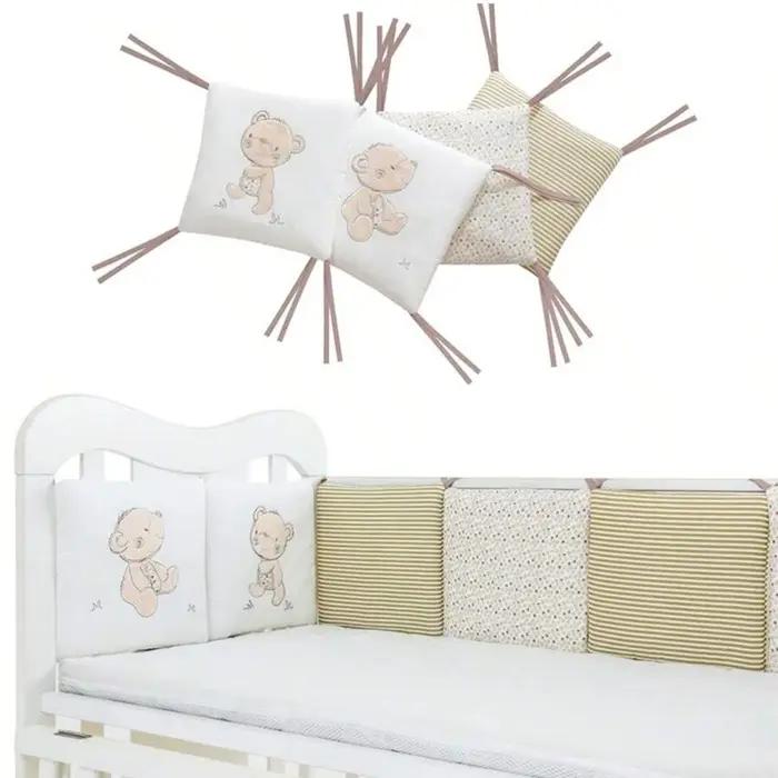 Protecteur de lit de bébé, coussinets pare-chocs de berceau, 6 pièces/ensemble, pare-chocs de lit de