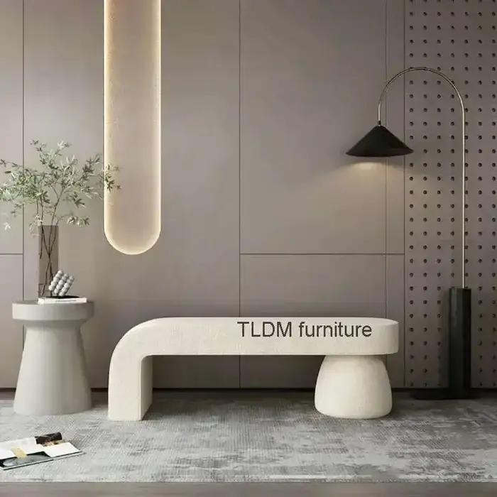 Tabouret Proxy pour chaussures, meubles de maison nordiques, chambre à coucher, bout de lit, piste,