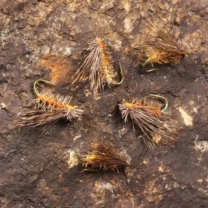 10 pièces/lot appât artificiel insectes leurre cerf cheveux secs mouche leurres de pêche doux bar de