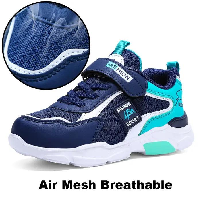 Baskets enfants maille respirante sport décontracté école course garçons filles scratch été