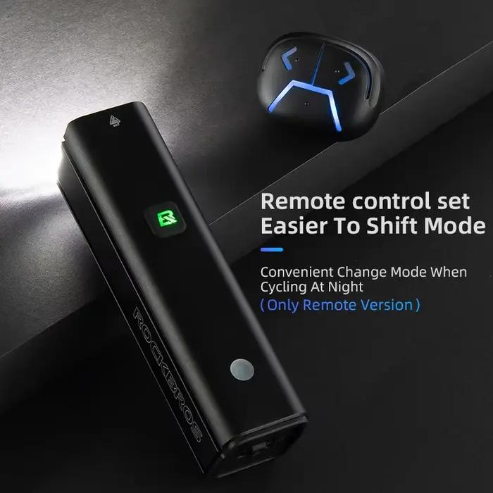Lampe vélo ROCKBROS 1500LM rechargeable USB-C IPX6 aluminium réglable intelligent cyclisme
