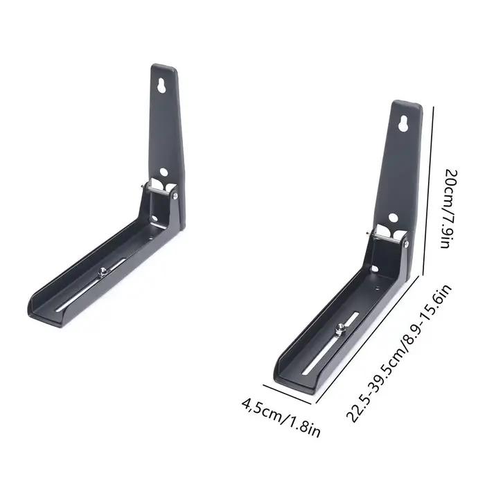 Étagère extensible pliable et robuste, support mural à 2 supports pour four à micro-ondes