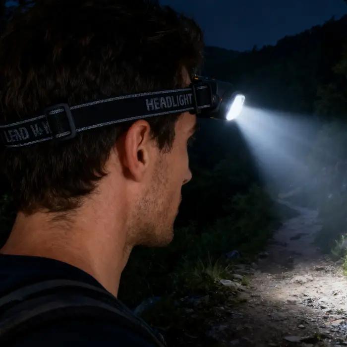 Ceinture élastique pour phare LED feu avant de vélo sangle lampe frontale universelle réglable bandeau frontal haute élasticité usage nocturne sécurité randonnée cycliste course nuit