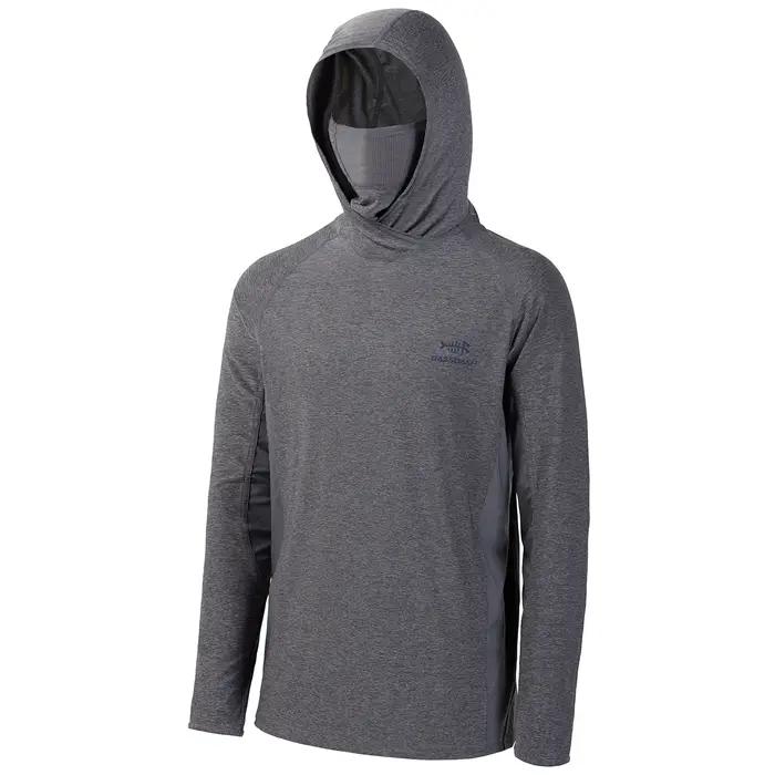 Bassdash UPF 50+ Chemise de pêche à manches longues pour homme avec masque, guêtre de cou UV, sweat