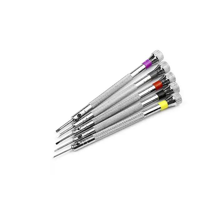 Tournevis en acier de 0.8 à 1.6mm pour la réparation de montres, outils de montre portables, retrait