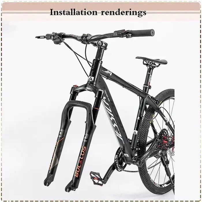BUCKKub26X4.0-Fourche de vélo à suspension pneumatique, Fat Bike Travel, verrouillage manuel, fourch