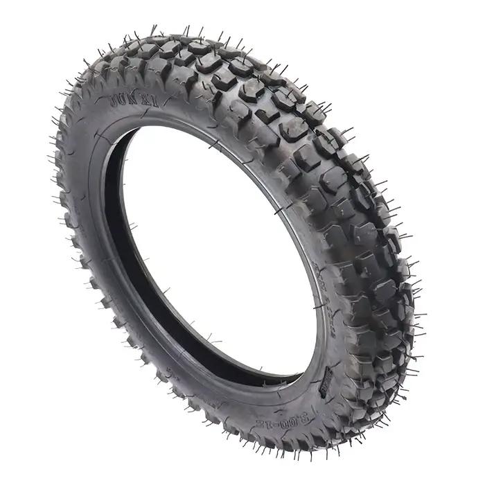 Pneu et chambre à air de haute qualité 3.00-12 pouces, pneu de 12 pouces pour moto tout-terrain, motocross, moto
