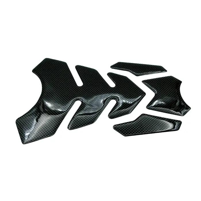 Autocollant d'aspect en Fiber de carbone pour moto, autocollant de couverture de bouchon de réservoi