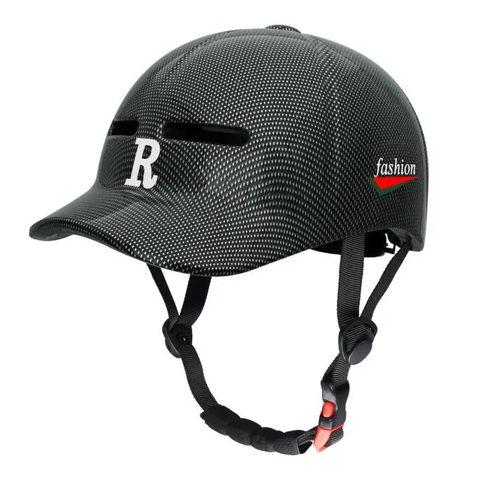 Casque de vélo électrique pour hommes et femmes casquette de baseball sécurité moto scooter randonnées urbaines et hors sentier occasions spéciales