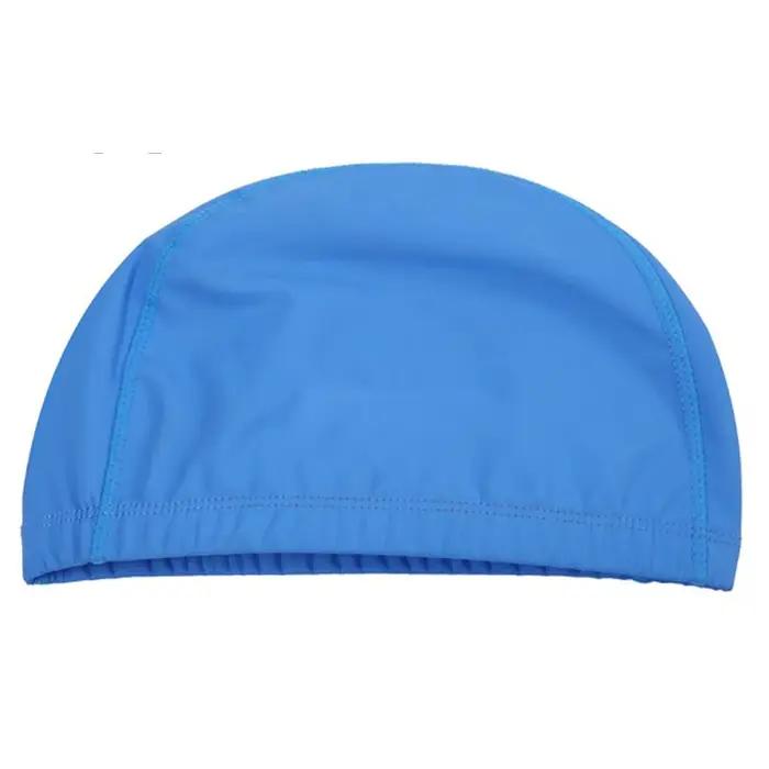 Bonnet de bain en tissu PU pour hommes et femmes, imperméable, pour piscine, Sport aquatique, protec
