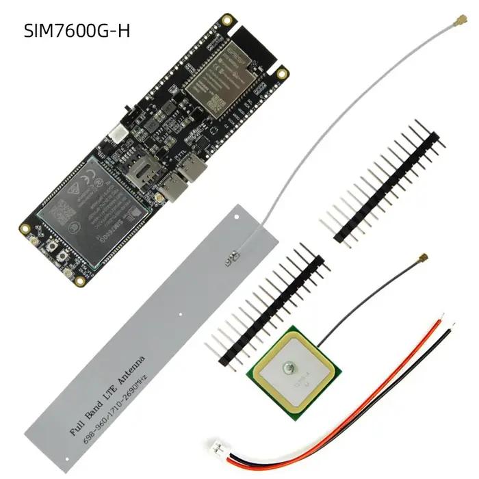 LILYGO® TTGO T-SIM7600 Carte de développement 4G TTGO T-SIM7600 ESP32 LTE Cat4/1, Module SIM7600E, S