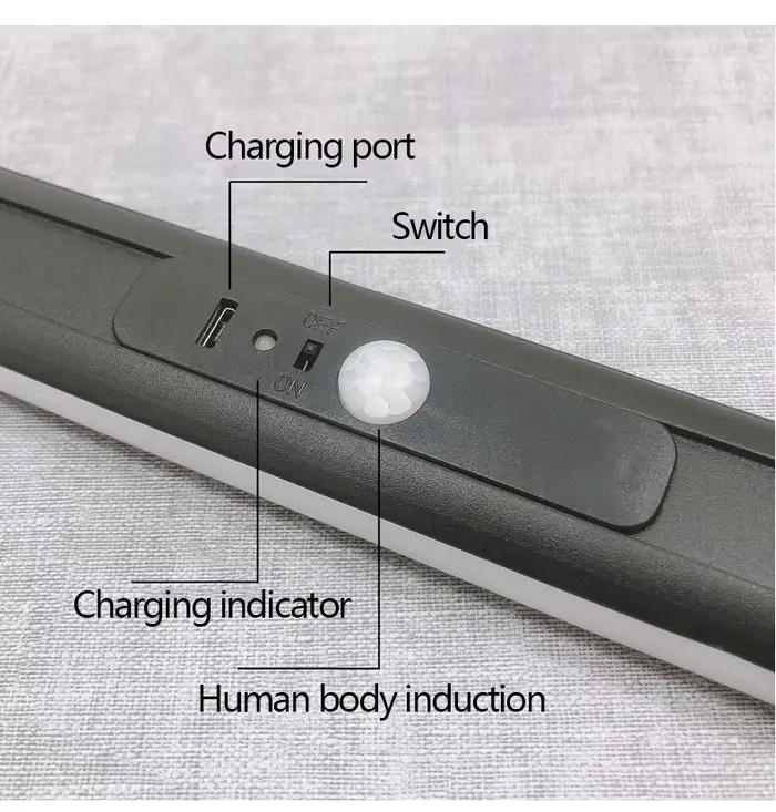 Aqumotic-Lampe à induction humaine à LED, cintre d'armoire, poteau de gril, accessoires de charge po