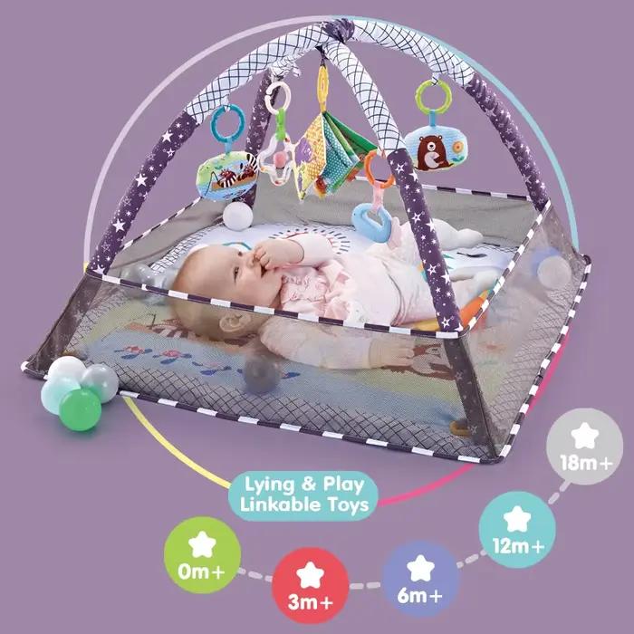 Tapis d'éveil multifonctionnel pour enfants tapis éducatif tapis de jeu pour bébés tapis d'activités pour enfants jouets de gym pour bébés cadeau occasions spéciales