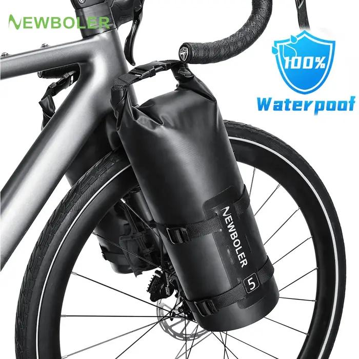 NEWBOLER 2023 sac de fourche de vélo étanche Portable 5L sac de vélo Portable sac de Scooter électri