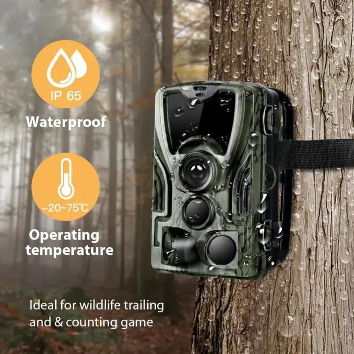 Suntekcam HC-801A caméra de chasse avec batterie au Lithium 5000Mah 16MP 64GB caméra de traînée IP65