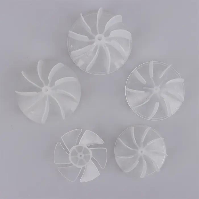 Mini lame de ventilateur en plastique de petite puissance, 4/6 feuilles, moteur de sèche-cheveux, cu