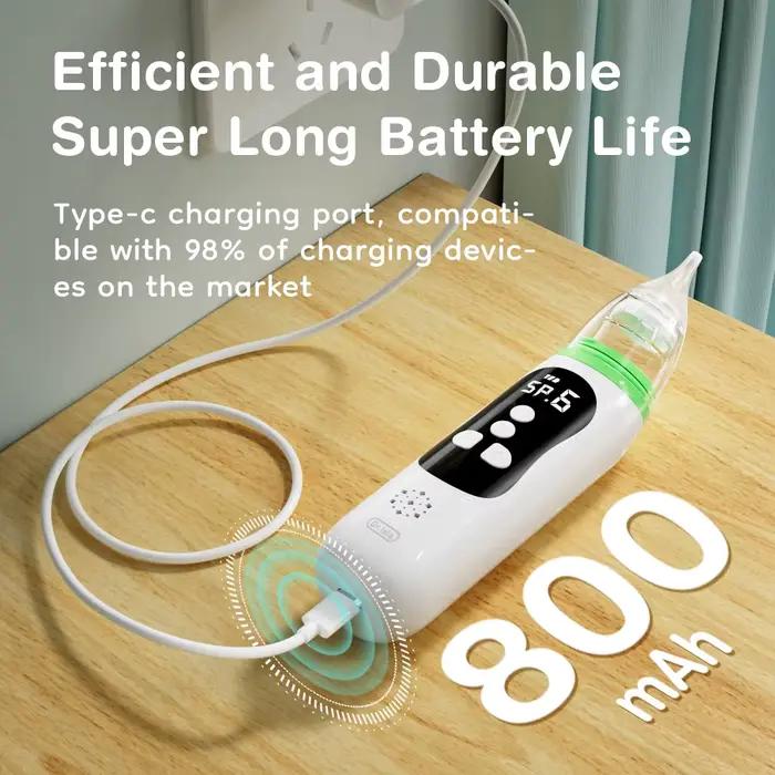 MAMIJOY – aspirateur Nasal électrique pour bébé, dispositif d'aspiration du nez avec embout en Silic
